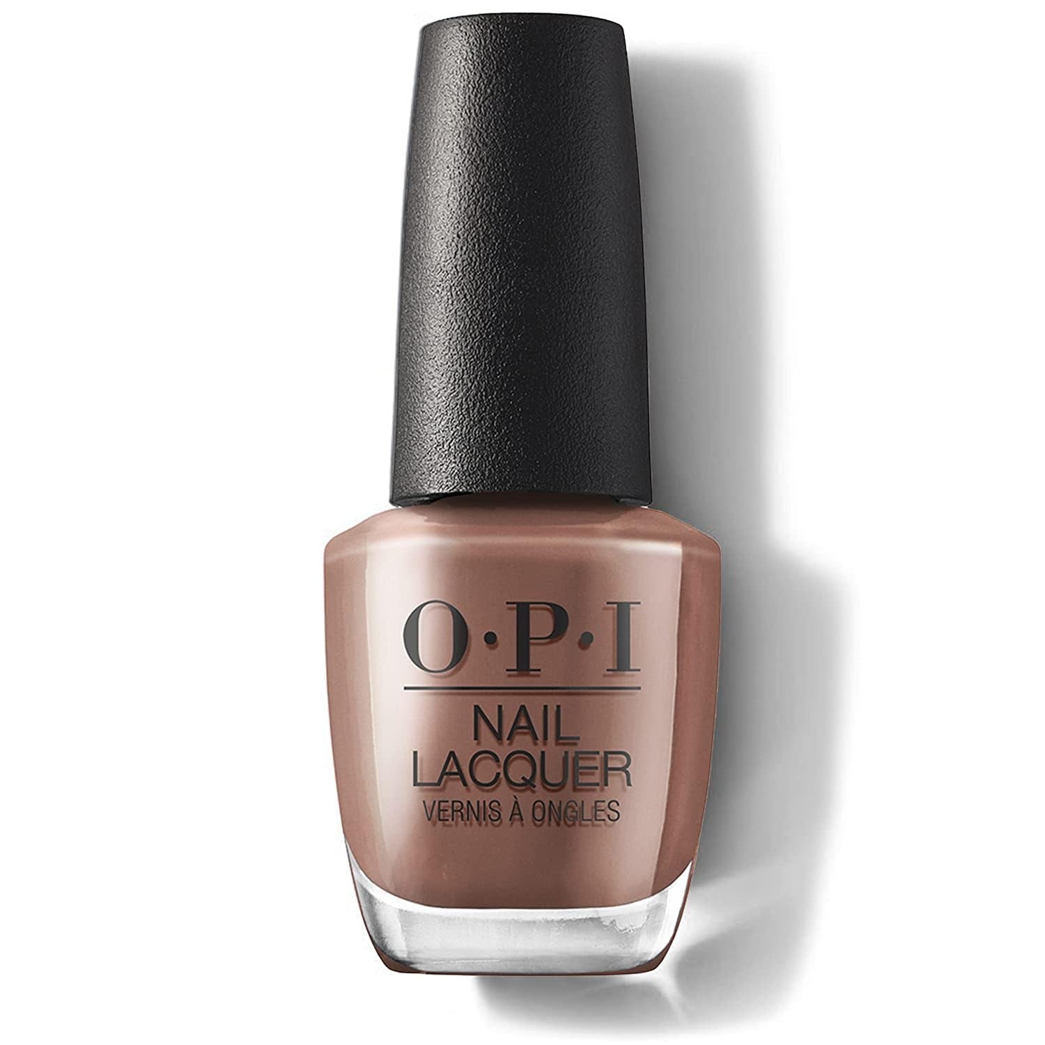 Lac de unghii OPI Nail Lacquer în nuanțe de negru și maro – Oja cu uscare rapidă, rezistentă la ciobire și de lungă durată – durează până la 7 zile – cu pensulă ProWide extra-lată