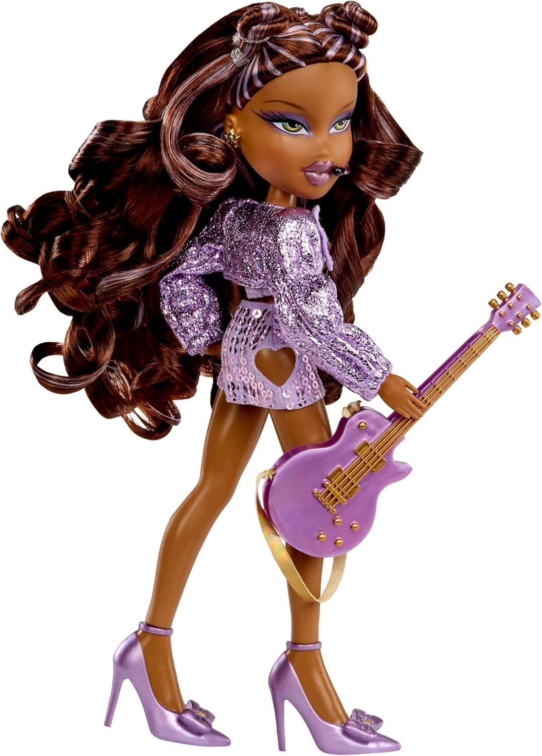 BRATZ Pop Starz Sasha – Poupée mannequin avec porte-clés, tenue et accessoires musicaux à collectionner