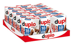 Ferrero duplo Large Pack - Barres de chocolat avec crème de nougat fine, gaufrette croquante et chocolat au lait fin - Bonbons Carnaval et Mardi Gras - 15 paquets de 18 barres emballées individuellement