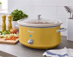 Swan Retro SF17031YELNEW Mijoteuse 6,5 litres, 320 W Mijoteuse Naty Shop