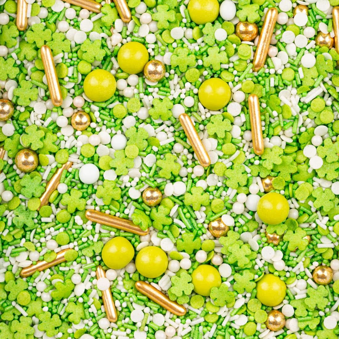 Super Streusel, Lucky Charms, Sprinkles de zahăr verde, 90 grame Sprinkles Naty Shop