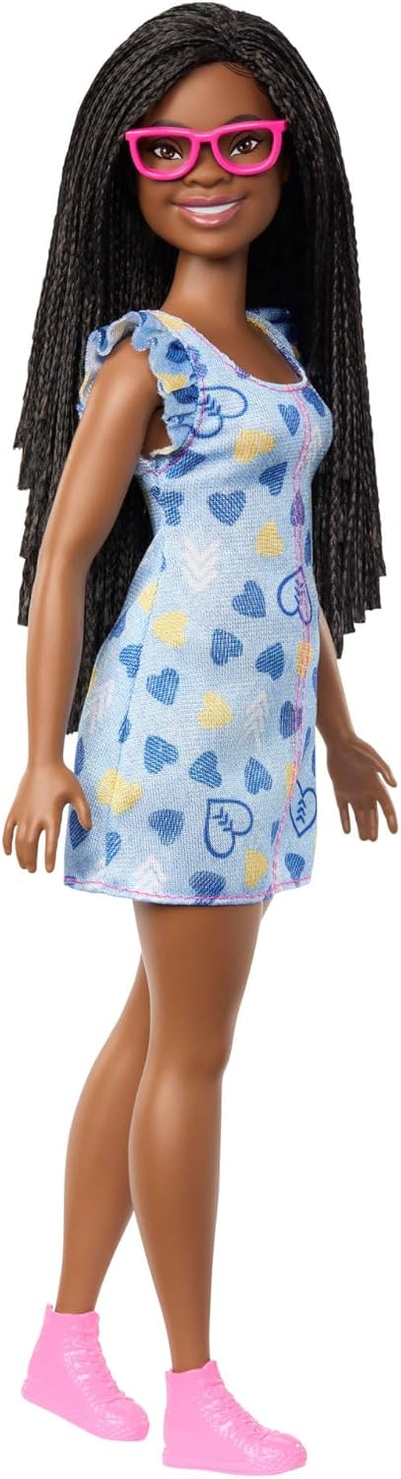 Poupée Barbie Fashionistas no. 229 avec le syndrome de Down en robe cardiaque, développé en coopération avec la National Down Syndrome Society, HYK14 Naty Shop Dolls