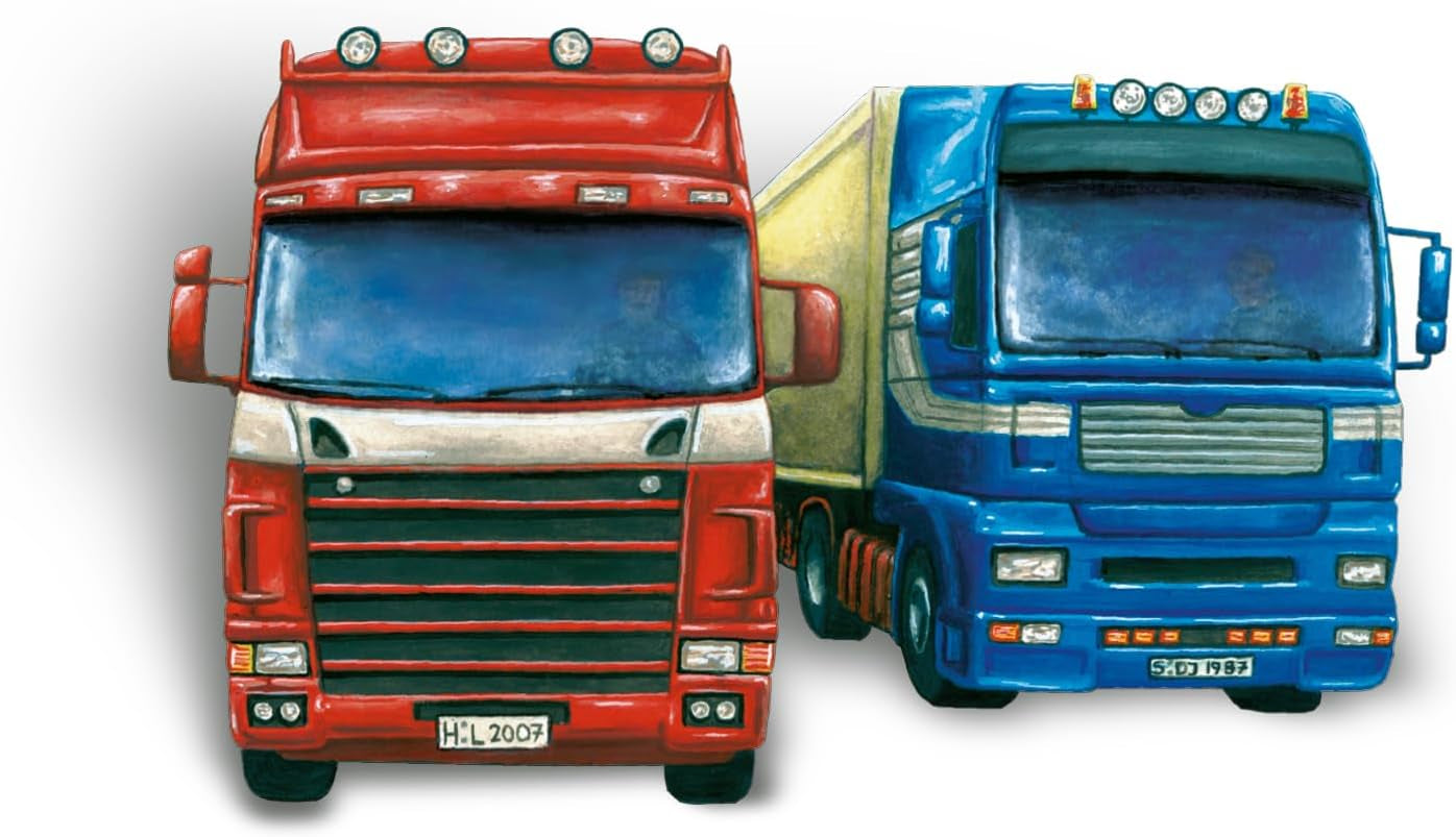 Schmidt Spiele 49090 - Sur la route, jeu de l'année 1987, bleu