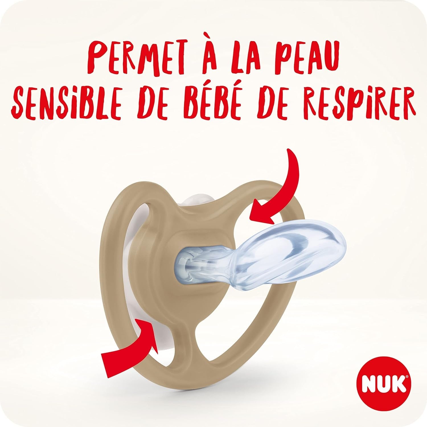 Sucettes NUK Space Night | 6-18 mois | Sucettes avec fentes d'aération extra larges, qui brillent dans le noir | Silicone sans BPA | Renard et coccinelle | Paquet de 2