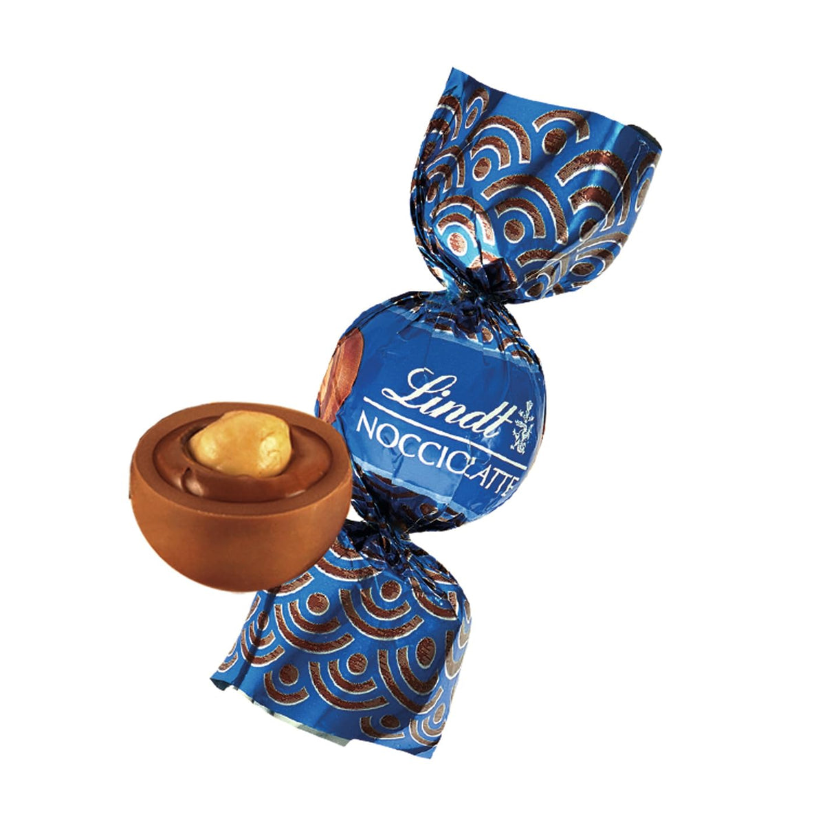 Lindt Roulette Ball Nocciolatte, chocolat au lait fourré à la crème de noisettes et noisettes entières, 3000g