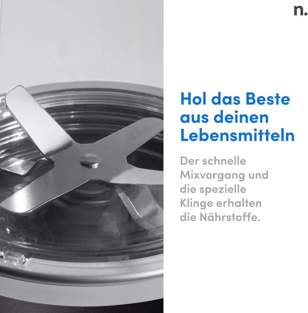 Nutribullet Pro, 900 Watt Leistung, Einfach and Schnell in Der Anwendung, Kompakt, Leicht Zu Reinigen, Mit 700 Ml Becher, Smoothiemixer, Smoothie Maker, Electric Mixer, NB904B, Schwarz Mother and Child Naty Shop