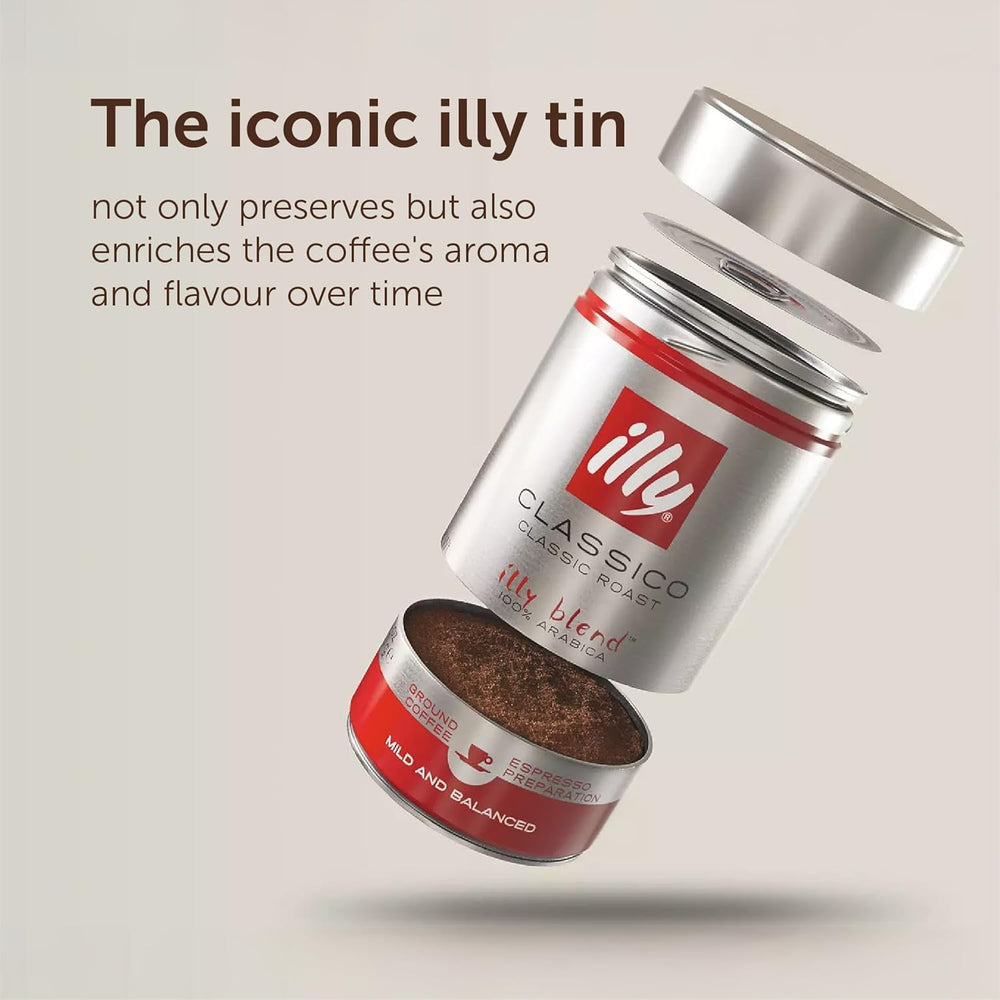 Café Illy, café en grains décaféiné - Boite 250 g Naty Shop Coffee
