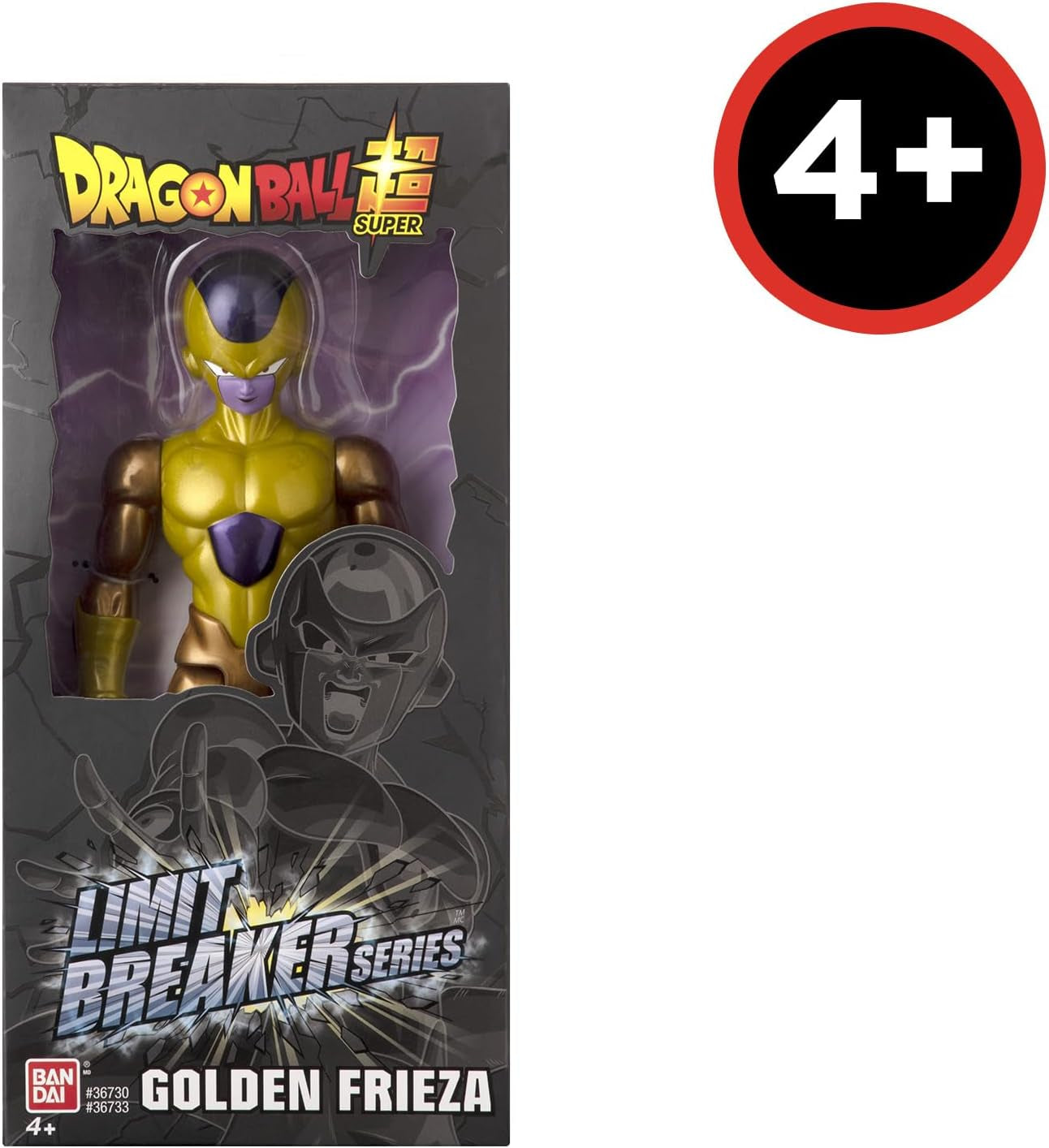 BANDAI - Dragon Ball Super - Golden Frieza - Figurine Limit Breaker 30 cm - Licence Officielle Dragon Ball - Grande Figurine Articulée Frieza - Figurine Frieza - Jouet Pour Enfants 4+ Ans - 36733 Figurines Naty Shop