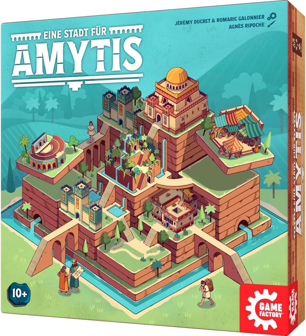 Game Factory 646044 A City for Amytis Jeu de duel addictif Jeu de tactique à 2 joueurs à partir de 10 ans Jeu de société à 2 joueurs Jeu de fête