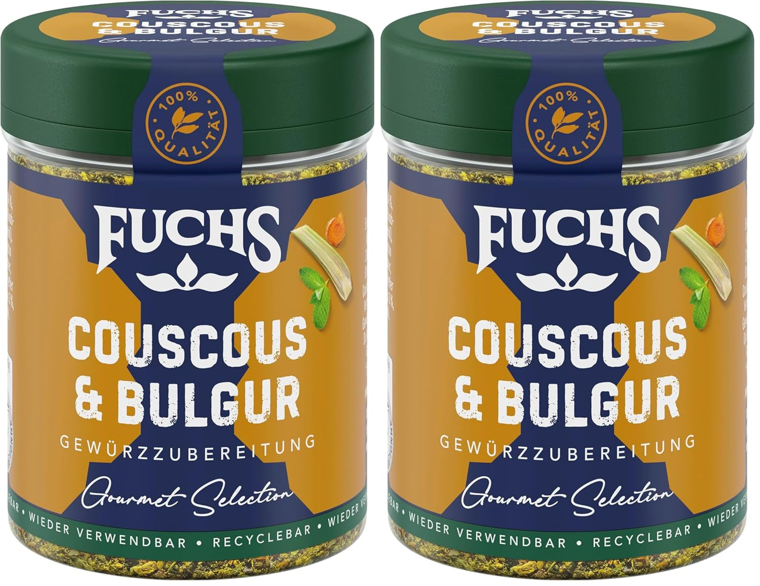 Fuchs Gewürze Gourmet Selection Naher Osten-Afrika – Dukkah Gewürzmischung, nachfüllbarer Gewürz Mix, zum Verfeinern von Fisch und Lamm, végétalien, 50 g