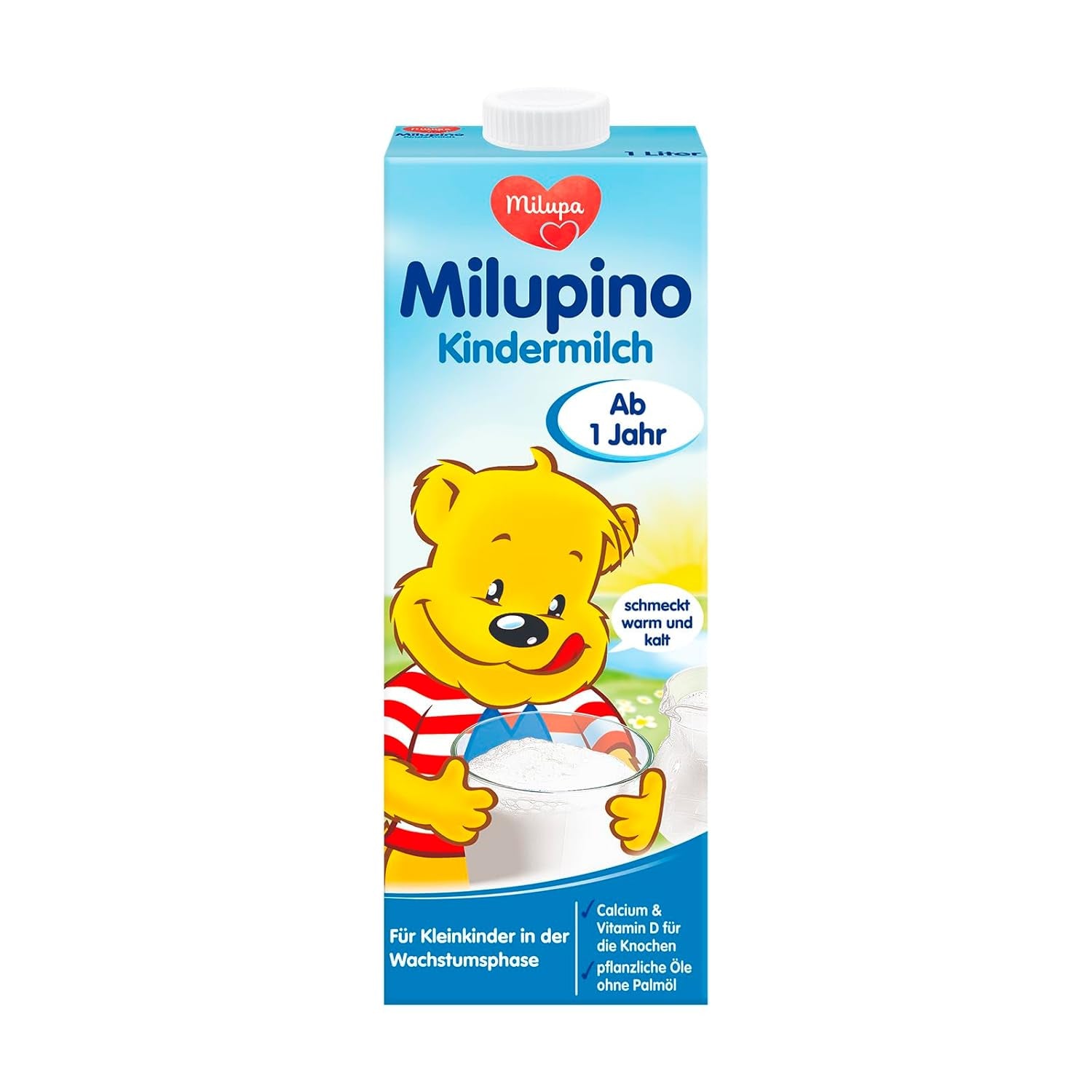 Milupa Milupino Lait de croissance prêt à boire (6x1L), dès 1 an, pour les jeunes enfants en phase de croissance