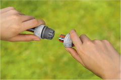 Reparator Gardena 13 mm (1/2 inch) și 15 mm (5/8 inch): Reparare rapidă și ușoară a furtunului fără unelte, Power Grip, forță mare de fixare, ambalat (18232-20)