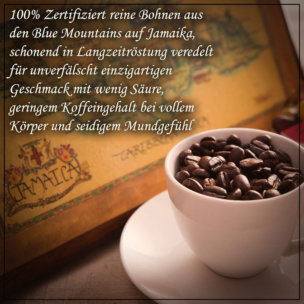 C&T Jamaica Blue Mountain AA Wallenford Estate Kaffee | 500g Ganze Bohnen Sortenrein | Rarität d'origine unique en Jamaïque