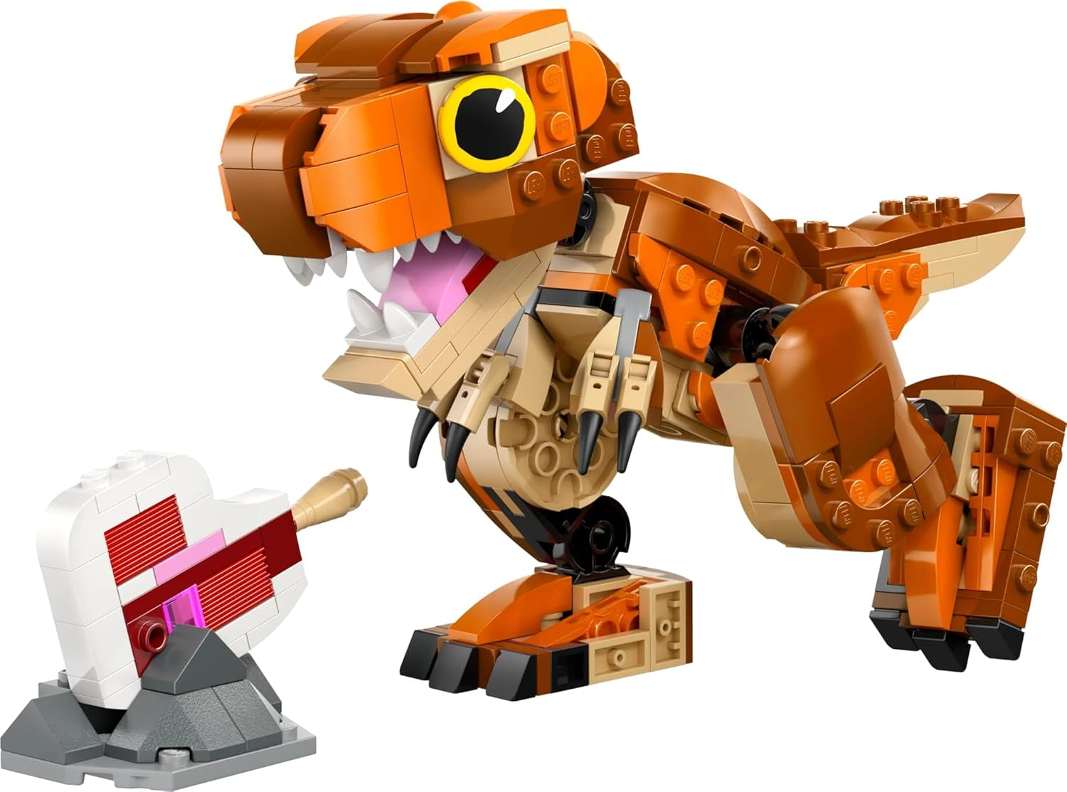 LEGO Jurassic World Little Eatie : jouet de construction T.Rex pour garçons et filles de 7 ans, ensemble de construction de dinosaures, modèle cadeau pour enfants avec bouche, tête et queue mobiles 76967 Jeux de construction Besuche den LEGO-Store