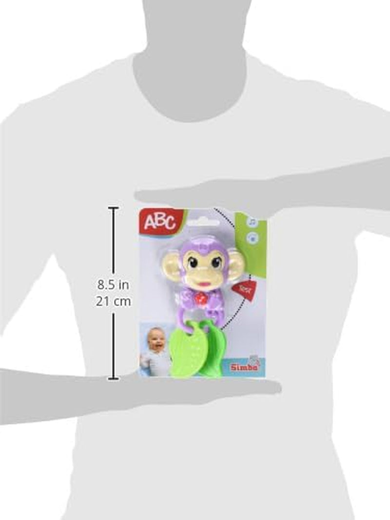 Simba 104010192 - Hochet musical singe ABC, 2 éléments sensoriels, avec fonction musicale, 17 cm, jouet pour enfant, à partir de 6 mois Baby Toys Naty Shop