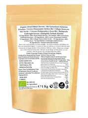 1 kg de cerises bio séchées, sans noyaux, sans additifs, édulcorants et conservateurs Produits déshydratés Naty Shop
