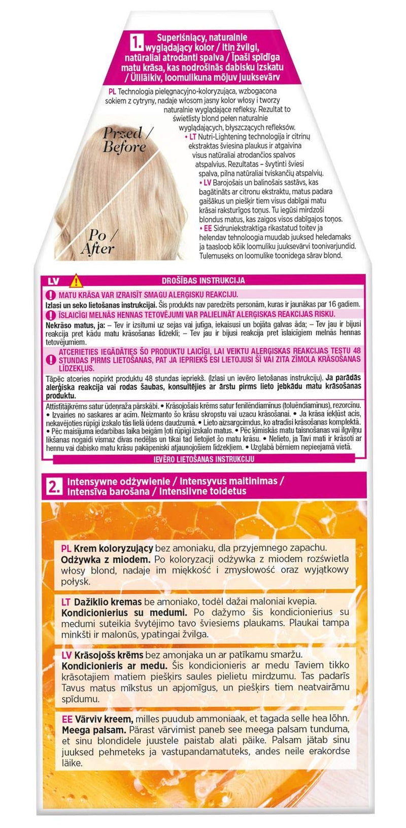 L'Oréal Paris Casting Crème Gloss 1010 Coloration Cheveux - Teinture Cheveux Blond Lion Clair Naty Shop
