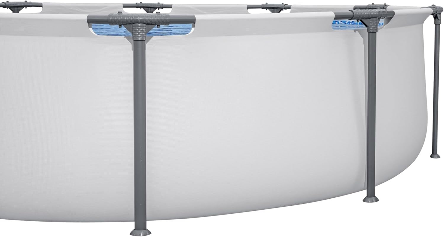Set piscină Bestway Steel Pro Max™ Frame, rotundă, cu pompă de filtrare, 305 x 76 cm
