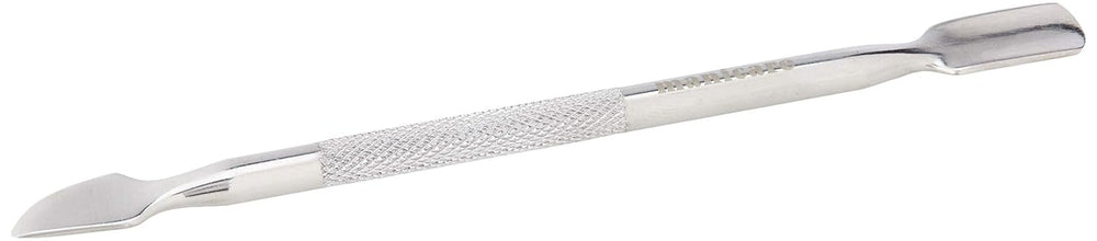 Poussoir à cuticules et nettoyeur d'ongles, outil professionnel de manucure/pédicure, double tête en acier inoxydable, parfait pour les cuticules envahies, nettoie sous/autour des ongles, enlève le vernis à ongles