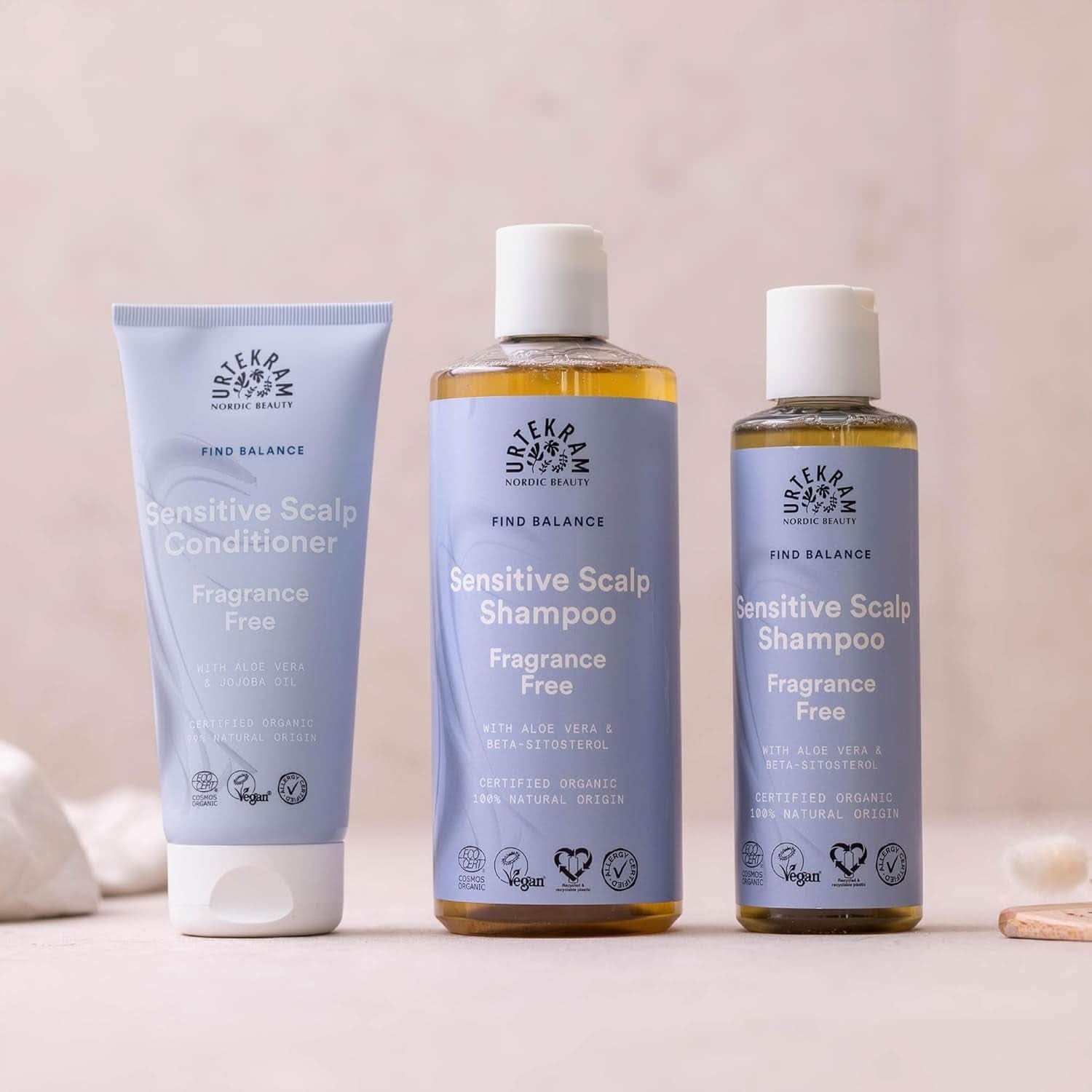 Urtekram Shampoing - sans parfum, équilibré, sensible 500 ml Douche et bain Naty Shop