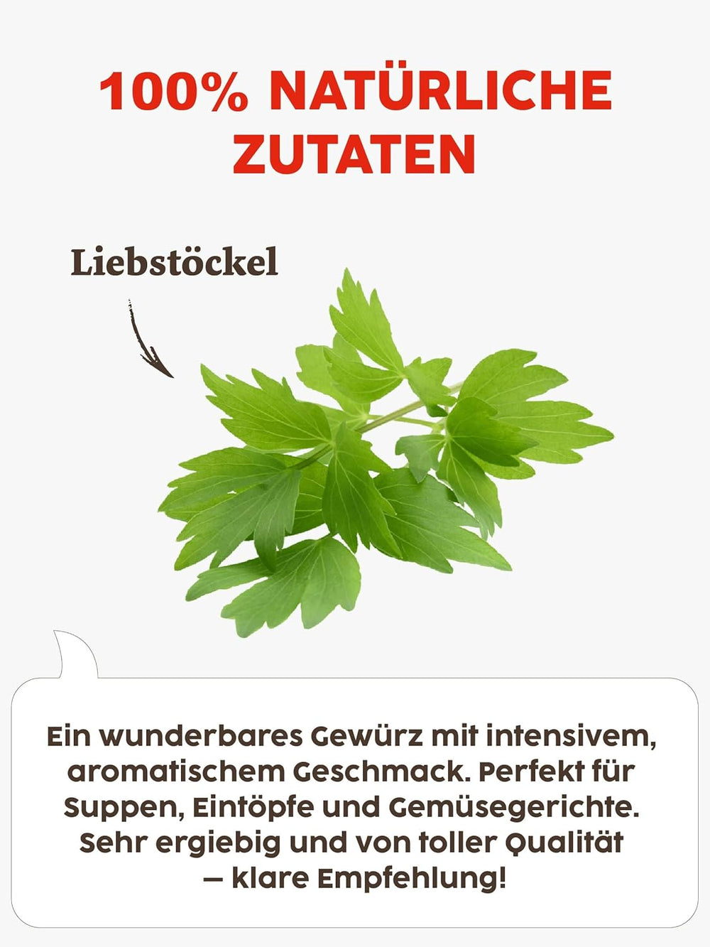 Kotanyi Liebstöckel gerebelt, Gewürze für Grossverbraucher und Gastronomie, 1200 ml, 160 g