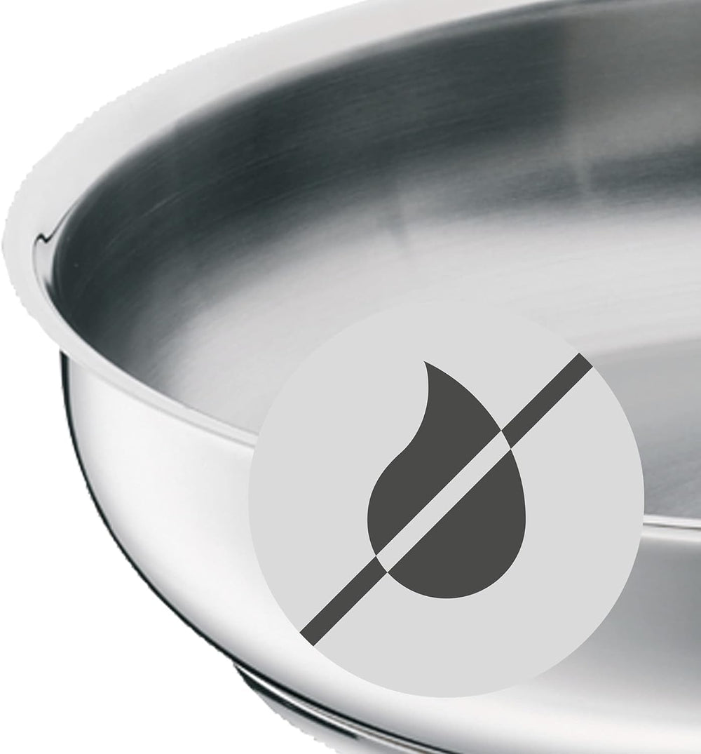 WMF Profi plat à rôtir 28 cm induction, poêle en acier inoxydable Cromargan, casseroles et poêles découvertes Naty Shop