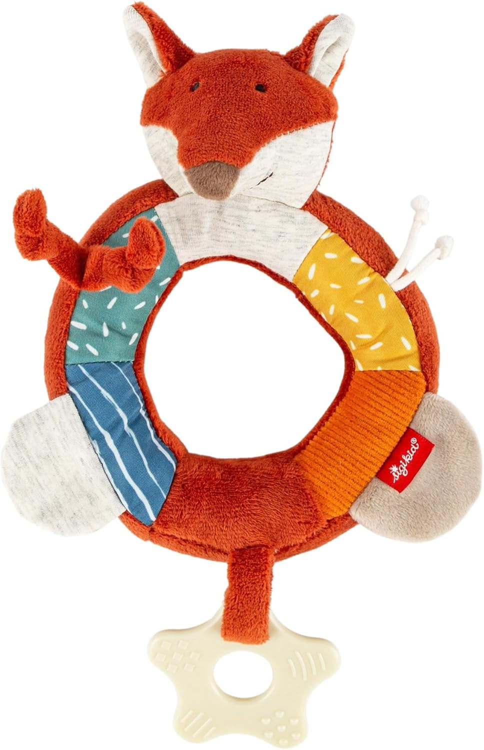 SIGIKID 40490 Inel activ Baby Activity PlayQ Fete și băieți jucărie pentru copii recomandată de la 3 luni multicolor Jucarii Bebe Naty Shop Multicolor/fox