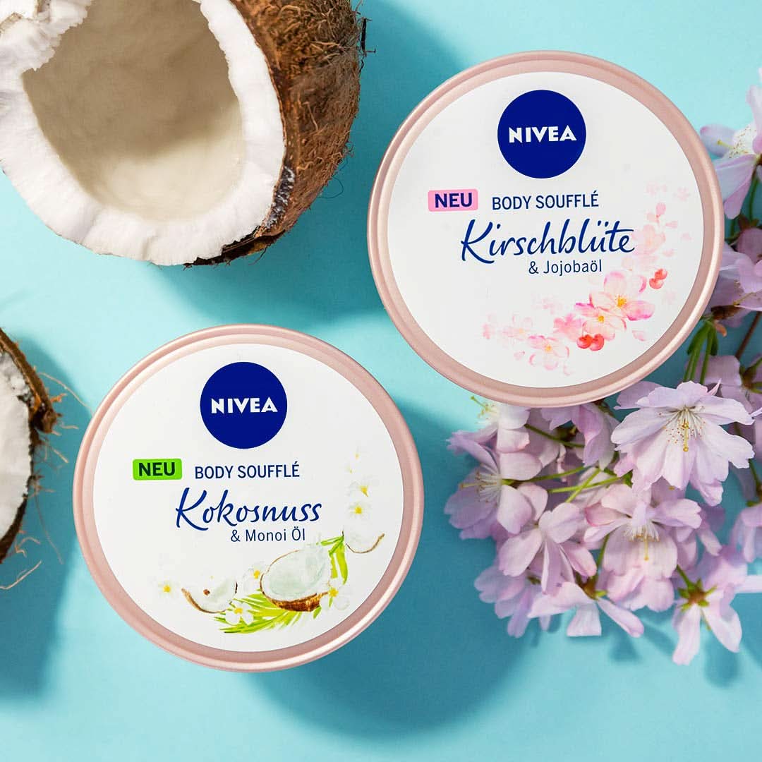 NIVEA Body Soufflé Huile de Coco & Monoï, 200 ml Cosmétiques et Beauté Naty Shop