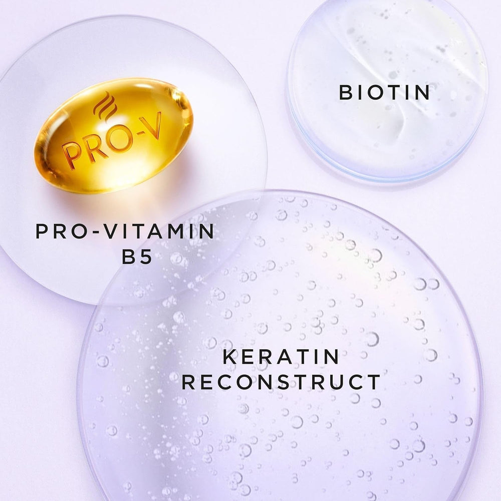 Masque capillaire intensif Pantene Pro-V Silky & Glowing Hair Rescue avec biotine et kératine Reconstruct 300 ml. Aide à réparer les cheveux secs, abîmés ou méchés Masque Capillaire Naty Shop