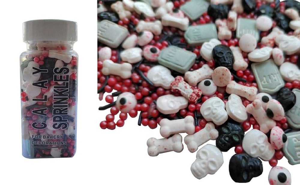 Décorations comestibles, bonbons et pépites, pour Halloween, 100 grammes Sprinkles Naty Shop