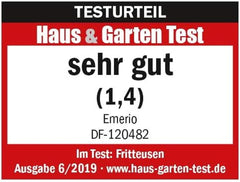 Friteuse à huile Emerio 3,0L avec technologie Cold Zone, 2000 W Électroménager Naty Shop