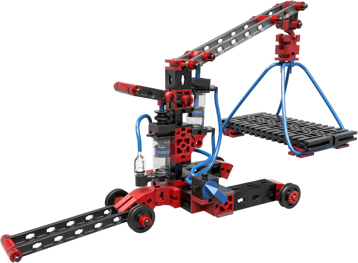 fischertechnik 533874 PROFI Pneumatic Power – Bausatz für Kinder ab 8 Jahren, pneumatisch betriebenes Spielzeug, Bagger und 4 weitere Modelle zum Zusammenbauen