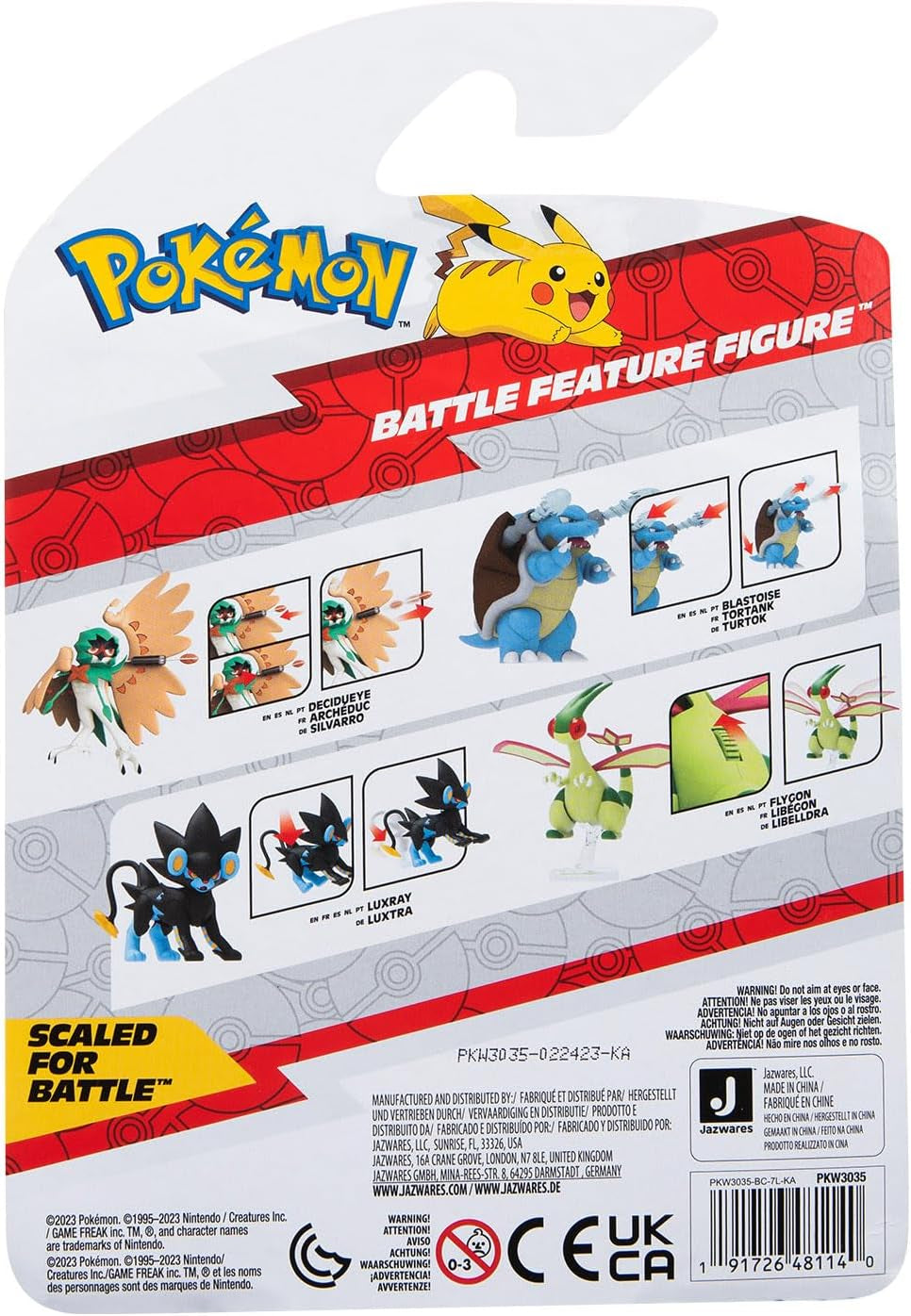 Pokémon PKW3035 - Battle Feature Figure - Turtok, Figurine mobile officielle, 11,5 cm Figurines Naty Shop