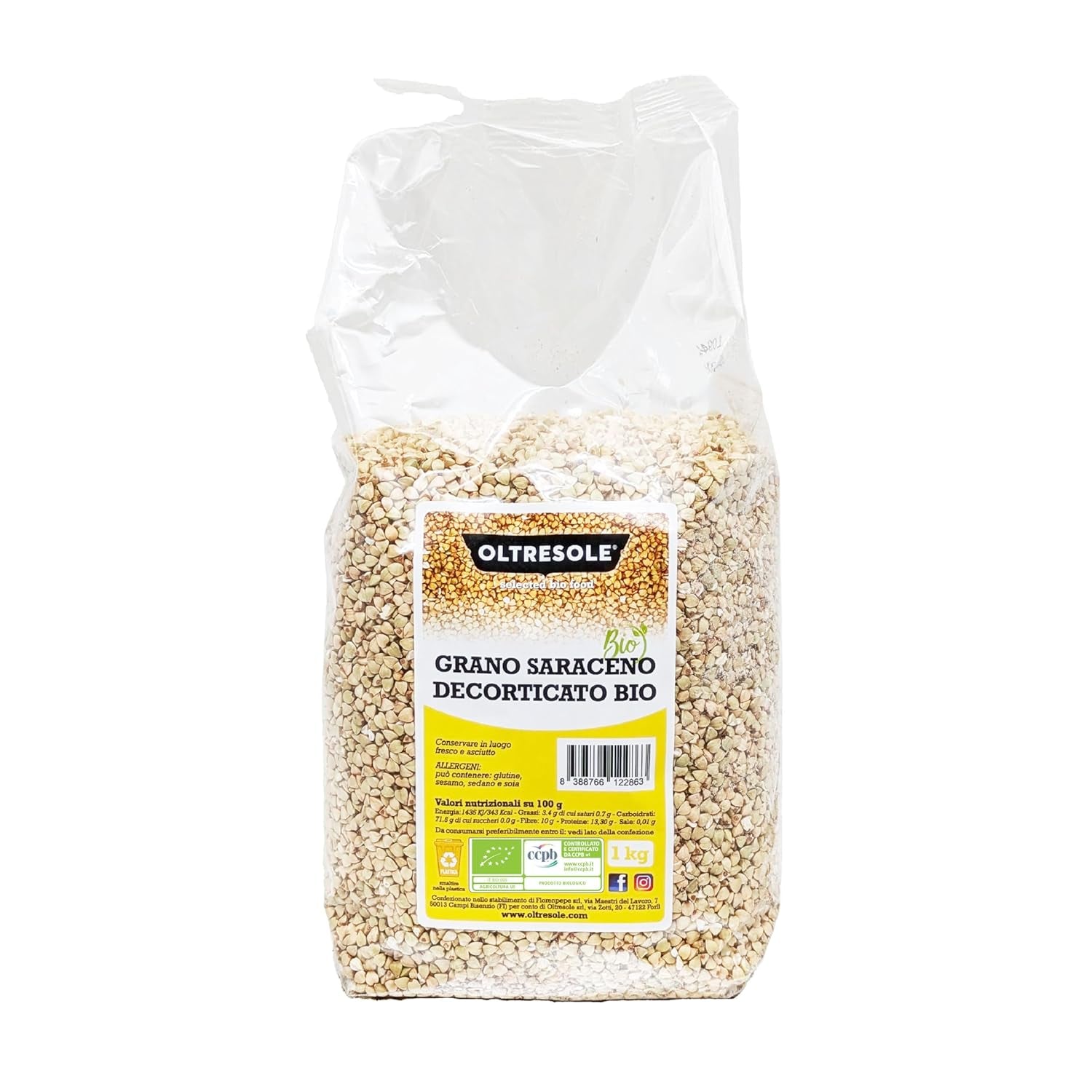 - Buchweizen geschält biologique 5 Kg - Getreide, nicht wärmebehandelt, aus biologischem Anbau, Forfait Confort