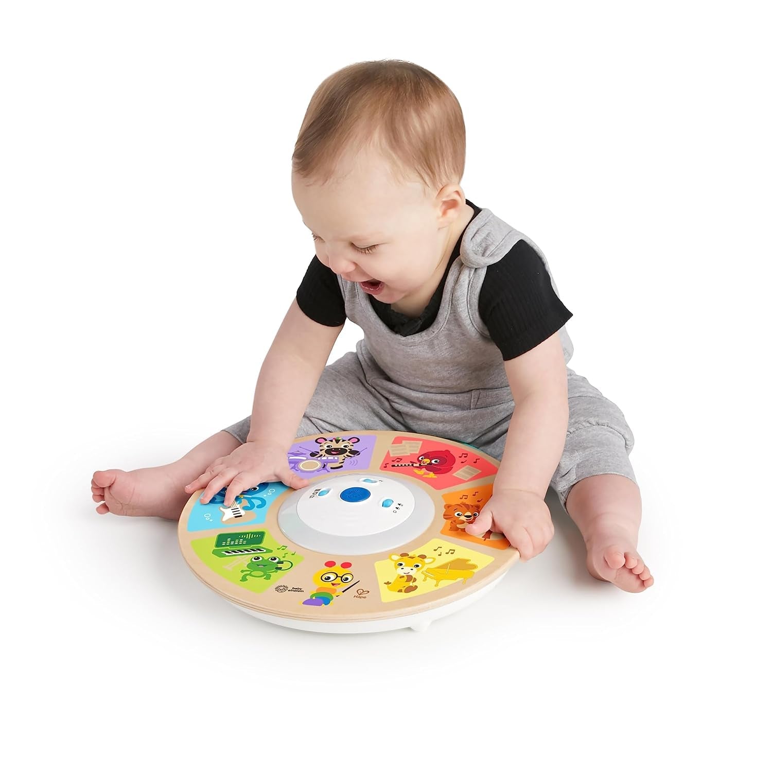 Baby Einstein, Hape, Cal's Smart Sounds Symphony Magic Touch Jouet d'activité électronique en bois en 3 langues (anglais, français et espagnol), 3 modes, à partir de 6 mois Jouets pour bébés Naty Shop