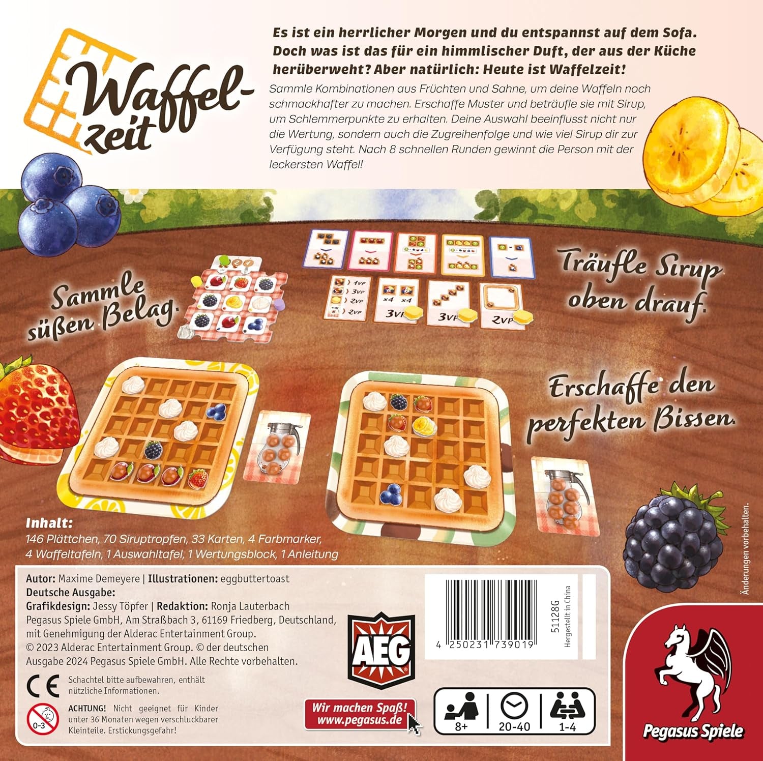 Pegasus Games Waffle Time, 4032 centimètres cubes