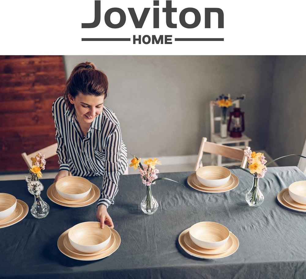 Ensemble de vaisselle de camping pour 6 personnes, 18 pièces en mélamine pour activités de plein air, pique-niques et fêtes dans le jardin, ensemble d'assiettes, service combiné, vaisselle de camping pour camping-cars