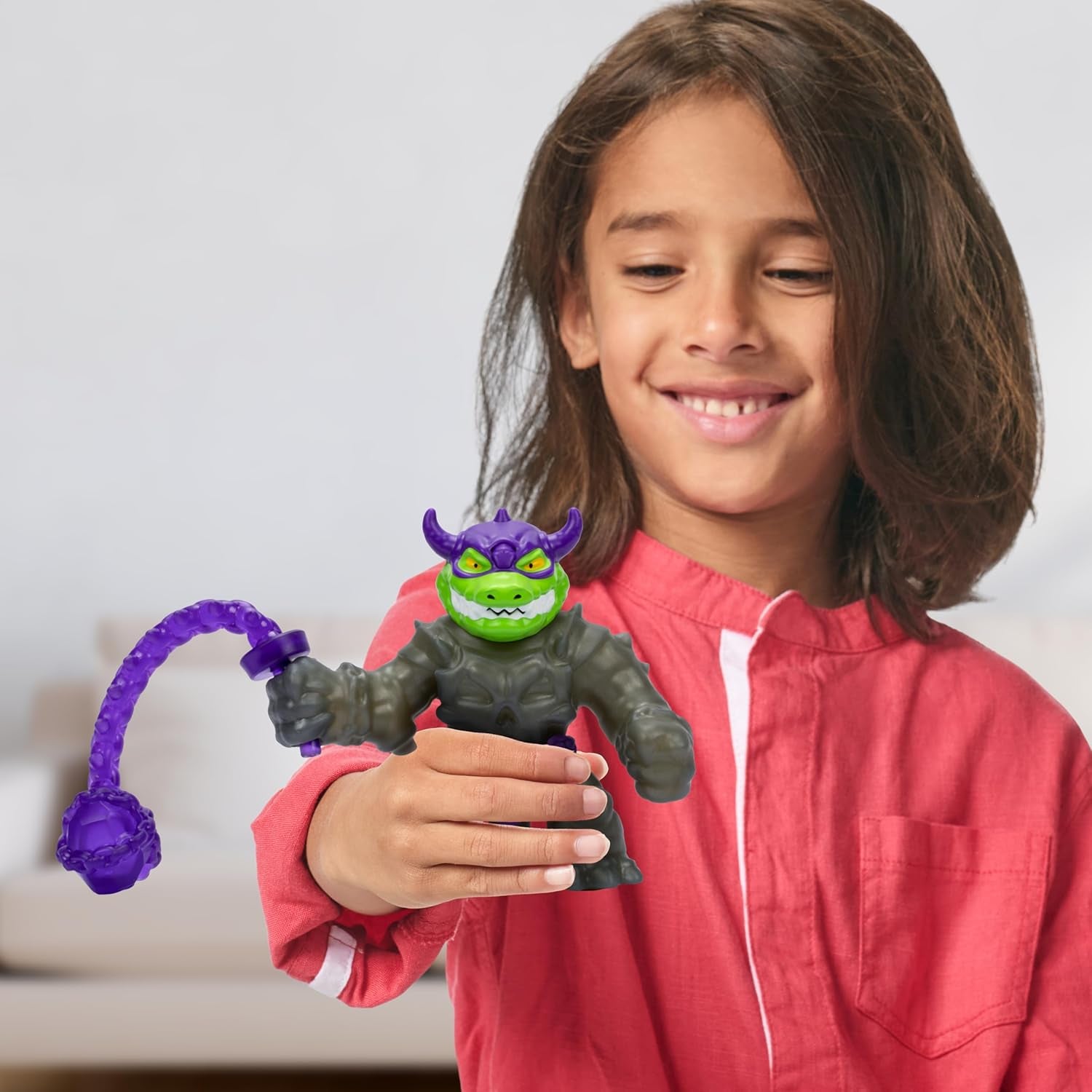 Heroes of Goo Jit Zu Stretch Strikers Deluxe Hero Pack Rock Jaw Figurine extensible avec plus de 20 figurines Cool Fighting Gear Naty Shop