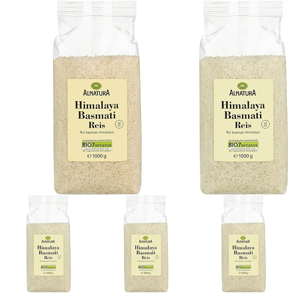 Riz Basmati blanc de l'Himalaya biologique, 1 kg