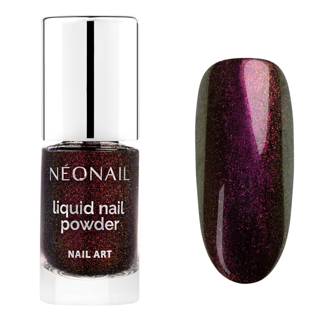 NÉONAIL Poudre à Ongles Liquide Chameleon 04 - Flüssiger Nagelpuder - Chrome Nail Powder - Glitzer Nägel Puder - Nail Art - Nageldesign Zubehör - Glitter Powder - Chrom Nagelpuder - Grün, Gelb - 6.5 Ml