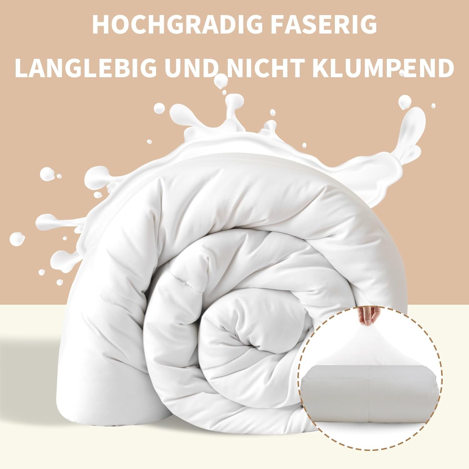 Good Nite Couette Toutes Saisons Couette 155X220 Cm Couette 4 Saisons Couette Microfibre Couette Quatre Saisons Blanc (155X220 Cm) Couettes et Couettes Naty Shop