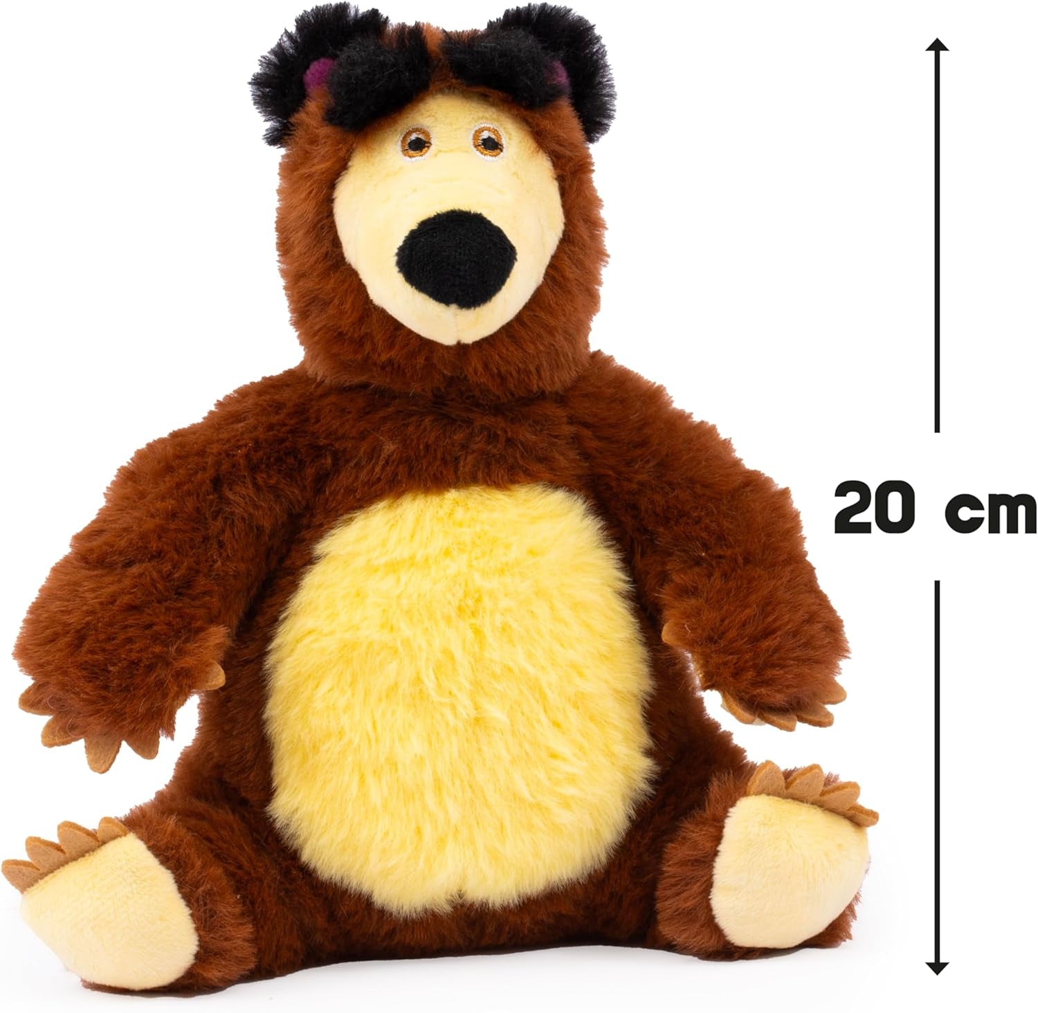 Masha & Michka, Masha Puppe, 12 cm, und der Bärka-Plüschtier 20 cm, Spielzeug für Kinder ab 3 Jahren, , MHA21