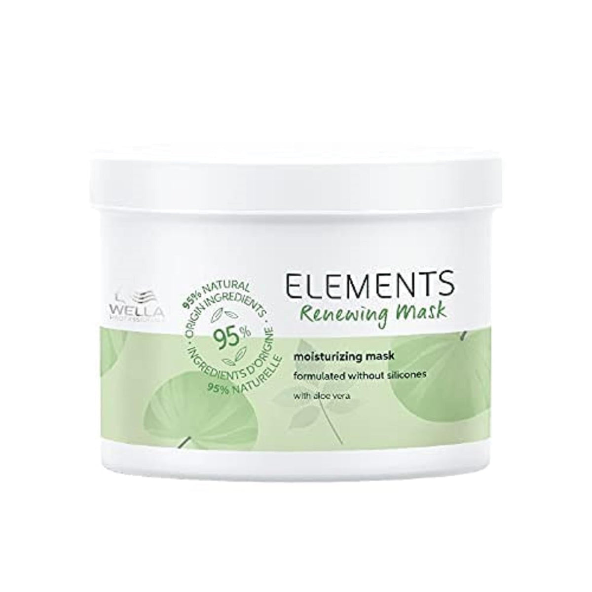 Wella Professionals Elements - soin naturel pour cheveux secs, abîmés et cuir chevelu sensible - revitalisant sans rinçage, masque et spray aux antioxydants et à l'essence d'olive Masque capillaire Naty Shop Masque capillaire 500 ml