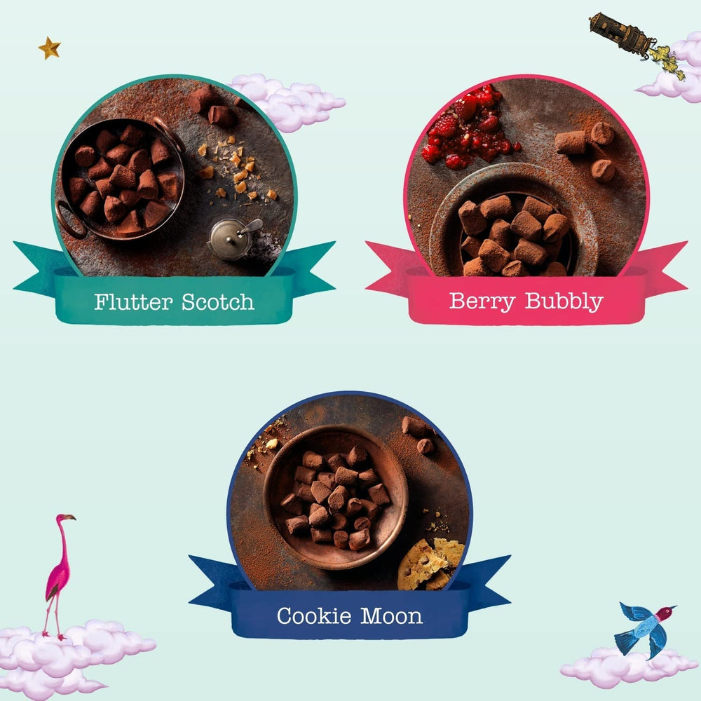 Monty Bojangles Taste Adventures Assortiment de chocolats avec poudre de cacao, 315 grammes Bonbons au chocolat Naty Shop