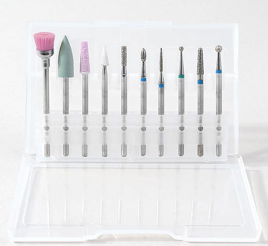 10 pièces Nagelbohrer Bits, Nagelfräser, Wolframlegierung Nagelfräser Bits, Professioneller Nagelfräser, Gelnägel Zubehör Nageldesign Zubehör Für Maniküre Pedicüre Entfernen Nail Art