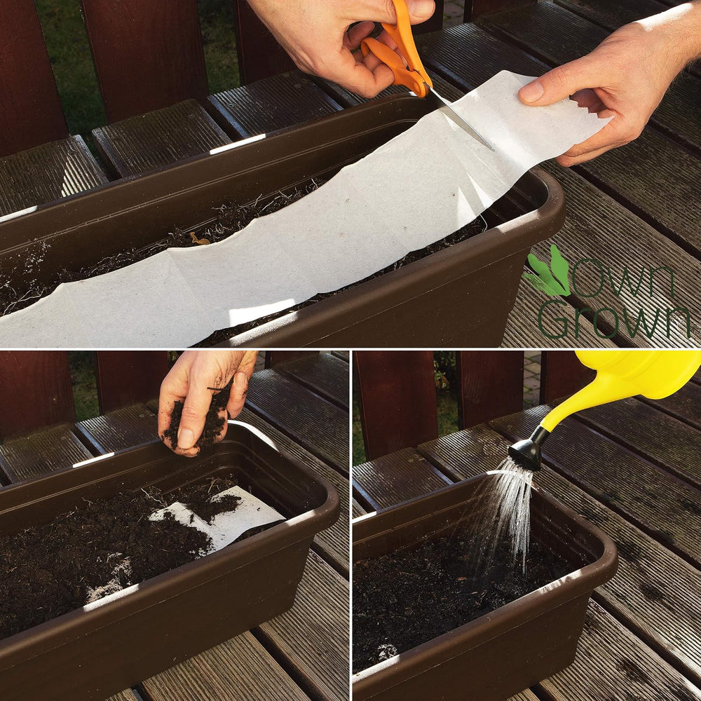 Mélange de fleurs de balcon coloré – 2 tapis de graines de fleurs de balcon de qualité supérieure, faciles à cultiver, fleurs d'été et graines de fleurs sauvages à partir de graines annuelles OwnGrown respectueuses des insectes.