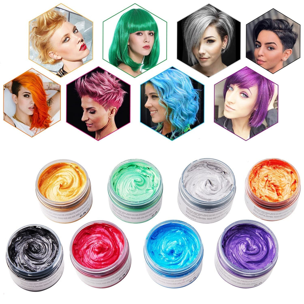 Coloration capillaire, teinture capillaire temporaire, teinture capillaire gris argenté 4,23 oz, teinture capillaire temporaire pour fête, cosplay et Halloween (gris argenté) Naty Shop Hair Dye