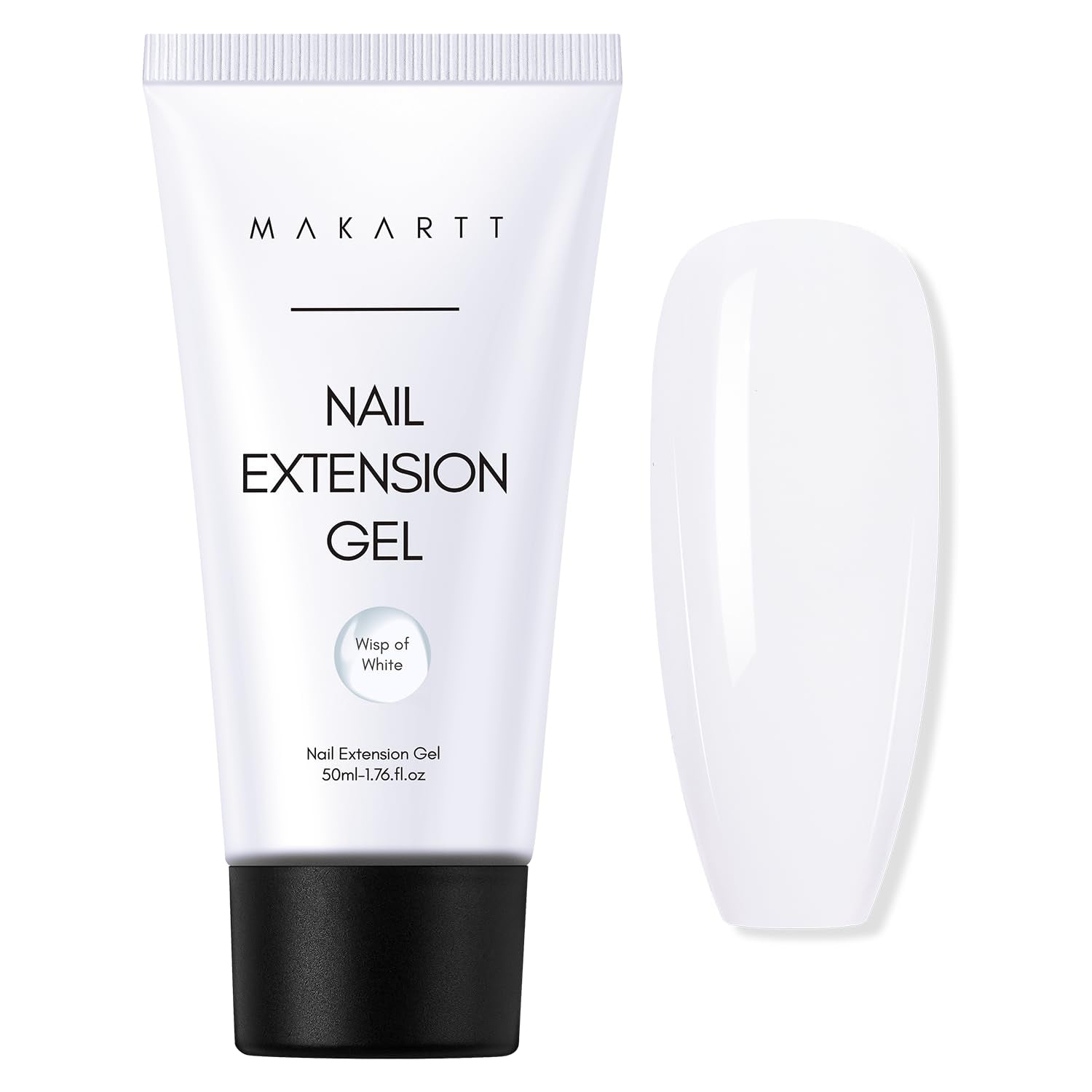 Makartt Poly Nail Extension Gel - 50 ML Extension Builder Acrylique Poly Nail Aufbaugel Extender Gel pour Gel Nägel pour Nagelverlängerung, Nagelstärkung, Nail Art Décoration(Transparent)