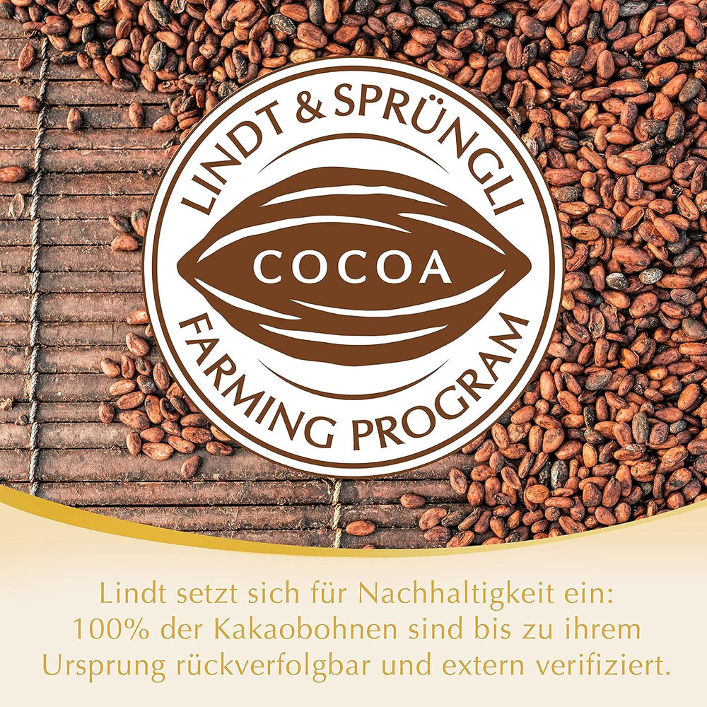 Boules de chocolat blanc Lindt LINDOR | Sachet de 137g | Env. 10 boules de chocolat blanc fourrées fondantes | Cadeau de chocolat | Cadeau chocolat