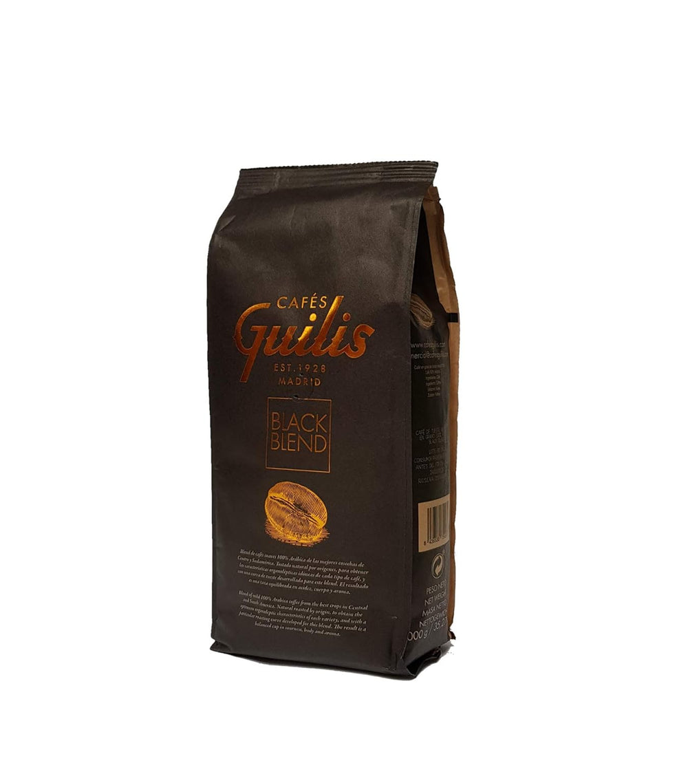 CAFES GUILIS DEPUIS 1928 AMANTES DEL CAFÉ Kaffeebohnen Arabica Mélange Noir 1kg
